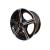 Jante aliaj ART 416BP 15 inch, negru cu față prelucrată, set cu kit