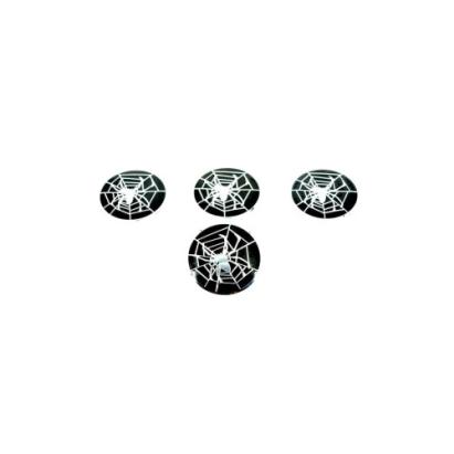 Set ornamente pentru capace jante auto 5 cm, ABS negru, 4 buc (LGT-001)