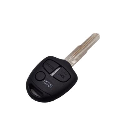 Carcasă telecomandă cheie compatibilă Mitsubishi, 3 butoane, cu lamelă metalică – Cod 6002