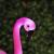 Lampa Solara LED Model Flamingo Roz pentru Gradina, Inaltime 52 cm