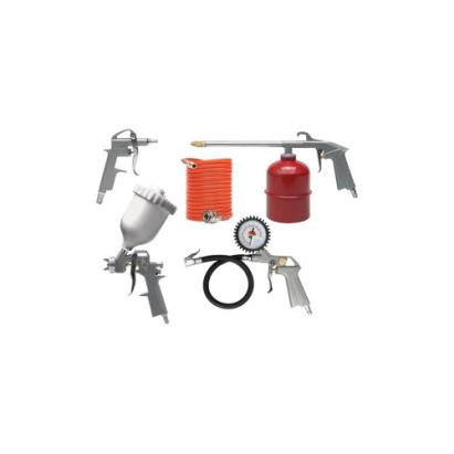Kit vopsit 5 piese aer comprimat cu pistol vopsire, suflare, spalare, umflat si furtun Cod: 81638