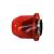 Filtru aer tuning universal cu carcasa rosie, 15,5 cm, racord 8,5 cm