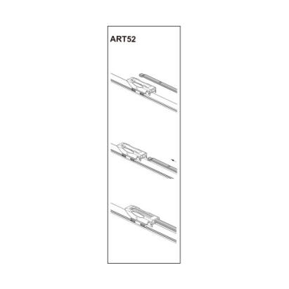 Ștergător parbriz pasager 15" (381 mm) pentru Fiat Qubo MPV 01/2009+, ART52