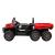 Camion electric pentru copii Leziter 12V cu platforma, 6 roti, rosu