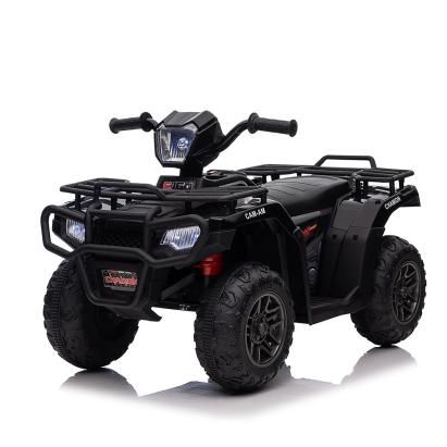 ATV electric pentru copii Leziter Quad negru 12V, 2x30W, lumini LED, MP3/USB