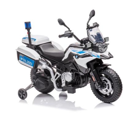 Motocicletă electrică de poliție BMW F850GS 12V pentru copii, albastră, cu USB/MP3