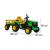 Tractor electric pentru copii Leziter 12V verde, cu telecomandă 2.4G și MP3