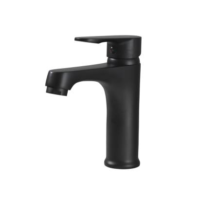 Robinet lavoar Leziter Colly negru, design modern, cartuș ceramic