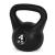 Kettlebell Homelux 4 kg negru, maner ergonomic si baza plata pentru stabilitate