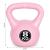 Kettlebell Homelux 8 kg roz cu mâner ergonomic și bază stabilă pentru fitness