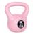 Kettlebell Homelux 8 kg roz cu mâner ergonomic și bază stabilă pentru fitness