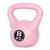 Kettlebell Homelux 8 kg roz cu mâner ergonomic și bază stabilă pentru fitness