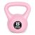 Kettlebell Homelux 8 kg roz cu mâner ergonomic și bază stabilă pentru fitness