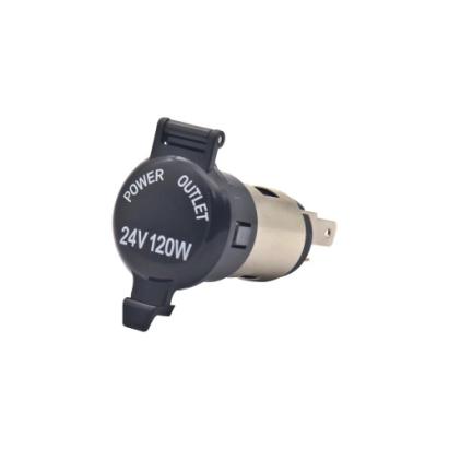 Mufă brichetă auto 2 pini 120W (24V), model TL-10 pentru alimentare sigură