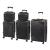 Set valize Leziter TravelLux Urban, 5 piese, negru, cu roți și mâner telescopic