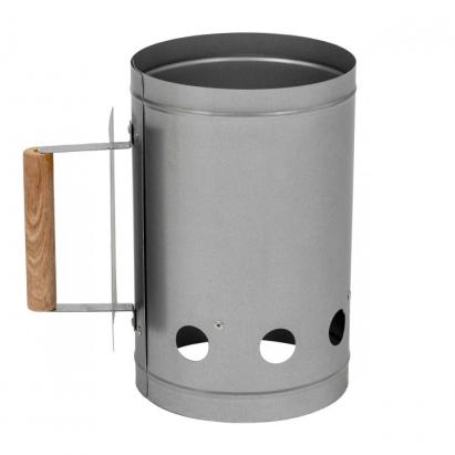 Coș de aprindere cărbuni pentru grătar Mirpol, oțel galvanizat, 17 cm