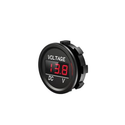 Voltmetru digital auto 6-30V cu afisaj LED rosu pentru 12/24V