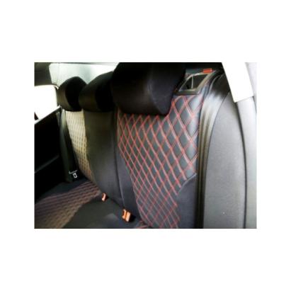 Huse scaune autoutilitare 2+1 model Romb, imitație piele, set față 3 locuri