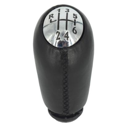 Mâner schimbător viteze pentru Dacia Duster, 6 trepte, negru, piele ecologică