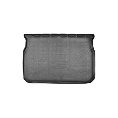 Covor portbagaj tip tavita pentru Peugeot 208 Hatchback 2012+ cu bordura, negru