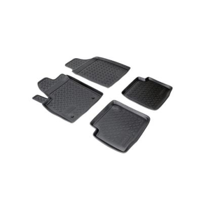 Set covorașe auto cauciuc tip tăviță pentru Fiat 500 (2007–2024), negre