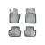 Covorașe cauciuc tip tăviță pentru BMW X3 E83 (2003–2010), set 4, negre
