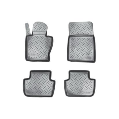 Covorașe cauciuc tip tăviță pentru BMW X3 E83 (2003–2010), set 4, negre