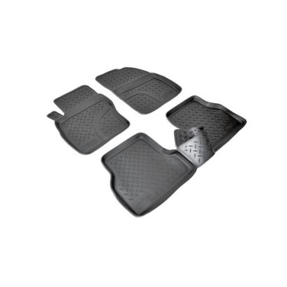 Covorașe auto cauciuc tip tăviță pentru Ford Focus II 2004–2011, set 4 buc