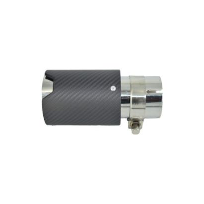 Ornament toba cu carcasa din carbon, 19 cm, intrare 68 mm, cu colier – M89-70