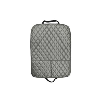 Protecție spătar scaun auto din imitație piele cu 2 buzunare, 61.5x47.5 cm