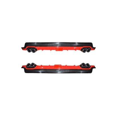 Difuzor bara spate universal 130 cm ABS negru/rosu, ornament sport OEM