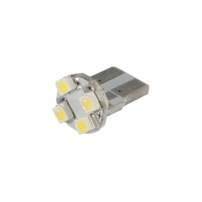 Bec LED auto T10 alb 6000K, 4 SMD 1210, 12V (JSUN37)