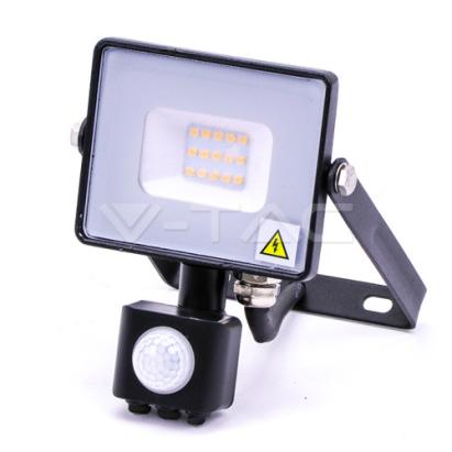 Proiector LED 10W cu senzor de mișcare, cip Samsung, IP65, 6000K, negru