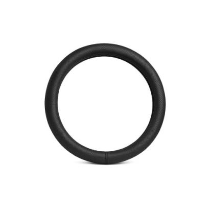 Husă volan perforată din imitație de piele, mărimea M (37–39 cm), negru