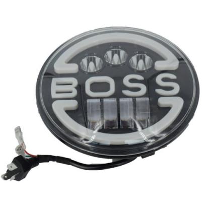 Proiector LED BOSS 50W 12-36V cu lumina de zi (DRL) si semnalizare