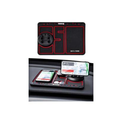 Suport telefon auto multifunctional antiderapant cu odorizant, 25x19 cm