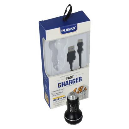 Încărcător auto 4.8A cu cablu micro USB, 12–24V, model PG-260P Premium