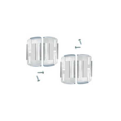 Set 4 suporți număr înmatriculare superslim transparenți, montaj față/spate