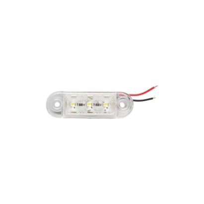 Lampă laterală LED albă 65 mm, 12-24V, 3 LED-uri, cod BK69486