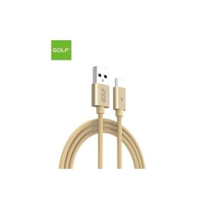 Cablu USB Type-C 5A fast charge auriu Golf, 1 m, pentru incarcare si date