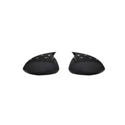 Capace oglinzi tip Batman negru lucios pentru Opel Corsa D (2006–2014), set 2