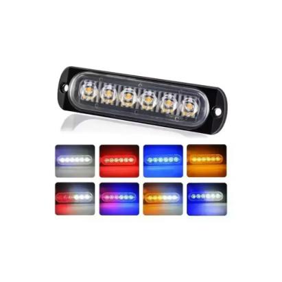 Lampă LED stroboscopică profesională 12–24V, 6 LED-uri, efecte multiple (PZ-106T)