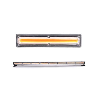 Rampă girofar LED COB portocalie 12/24V cu bază magnetică, 8 module (AS-COB-8-2S)