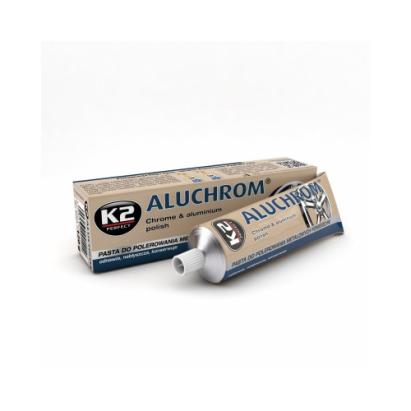 Pastă polish K2 Aluchrom 120 g pentru curățare și lustruire crom și aluminiu