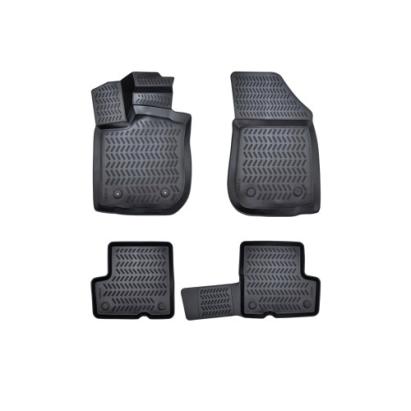 Set covoare cauciuc tip tavita pentru Dacia Logan II 2013-2020, negru
