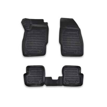 Set covoare cauciuc tip tavita pentru Opel Corsa D (2006–2019), negru