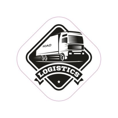 Abțibild „Logistics” pentru camioane și depozite, Oracal, 19,5 cm (TAG 005/T4)