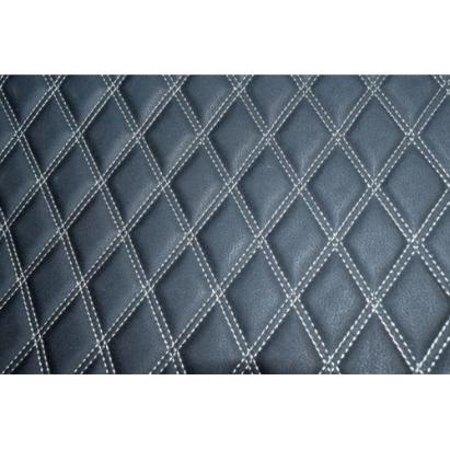 Material pentru covorașe auto romb negru cu cusătură bej, antiderapant COV02NB