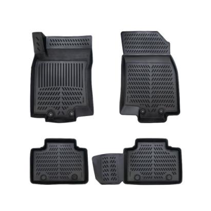 Set covorașe tip tavă din cauciuc pentru Nissan X-Trail T32 (2012–2021), negru
