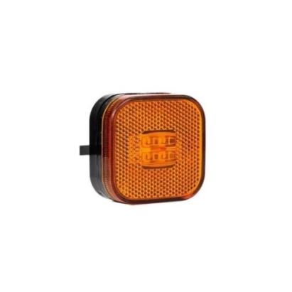 Lampă gabarit LED galbenă 62x62 mm 12-36V Fristom FT-027-Z, omologare E20